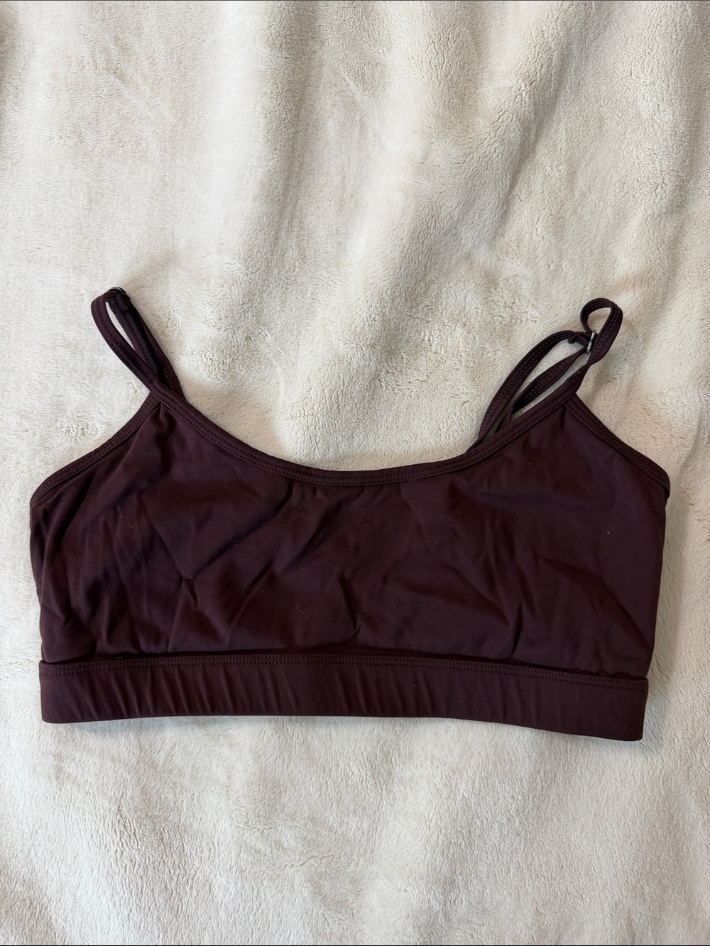 YoungLA Burgundy Double-Strap Bralette